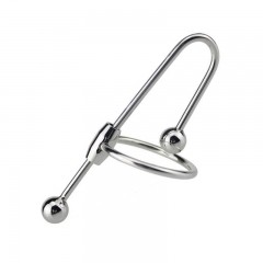 Urethral plug with penis ring