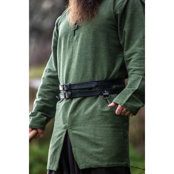 Viking Leather Double Belt