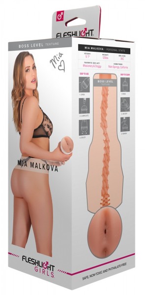 Masturbator mit original Anus-Abdruck von Mia Malkova - Verpackung