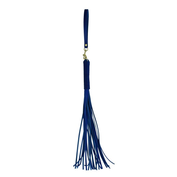 Blue leather whip