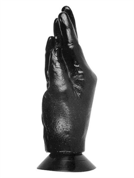 Realistische Hand Dildo - schwarz