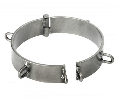 Sklaven Halsband aus Stahl Chrom - 12cm Durchmesser