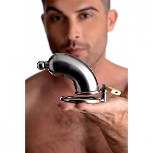 Chastity cage with removable urethral insert