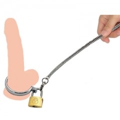 Cock ring with leash