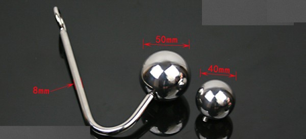 Anal hook with exchangeable ball