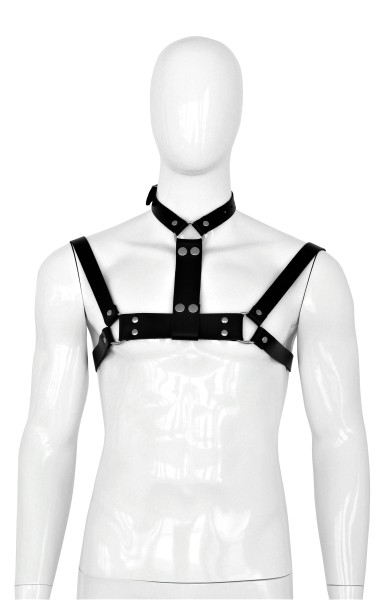 Leather Harness for Him '2-Ways' - Faux Leather