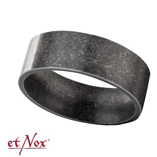 Edelstahlring "Antique Metal Ring" 8 mm
