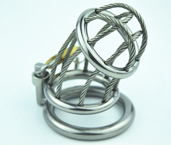 Exceptional chastity cage with wire look