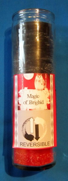 Magic of Brighid Glass Candle Reversible