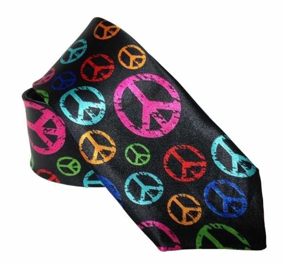Krawatte mit Friedenszeichen