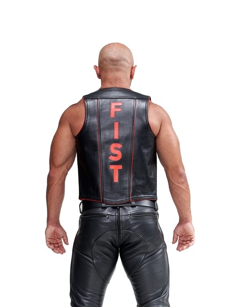 Leather Muscle Vest 'Fist'