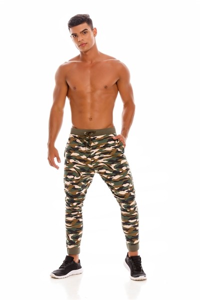 Pants with camouflage pattern