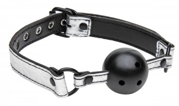 Ball gag with breathing holes