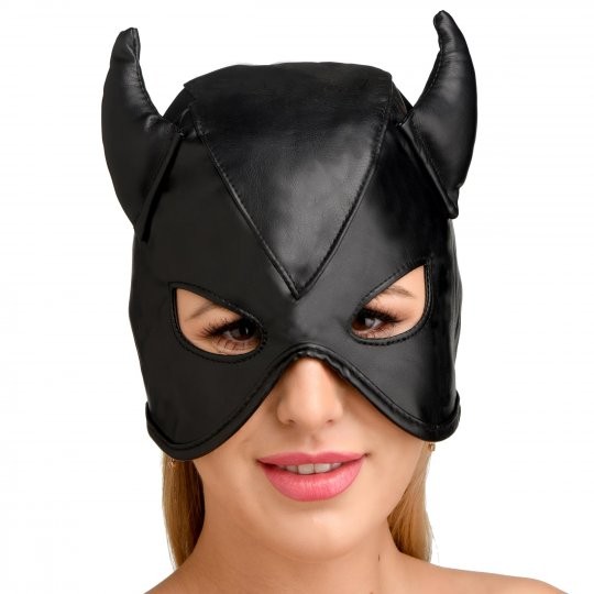 Fetish mask with horns