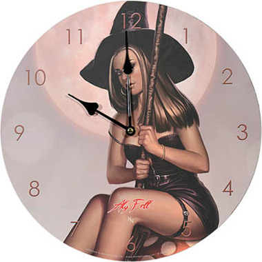 Uhr mit Motiv, entworfen von Anne Stokes