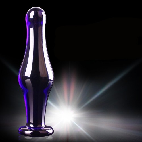 Glass plug Purple