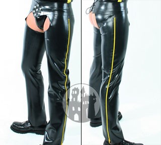 Latex Chaps - Outside - Round Closures