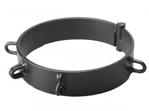Sklaven Halsband aus Stahl in Schwarz- 15cm Durchmesser