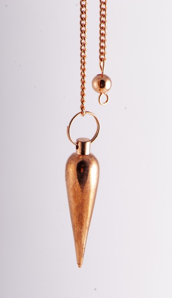 Pine cone pendulum copper-plated