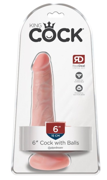 King Cock 6 Cock w Balls