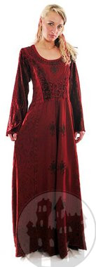 Mittelalterliches Kleid mit Verziehrungen, weitere mittelalterliche Gewandung im Mittelalter Shop