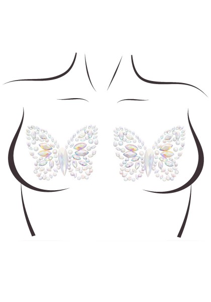 Butterfly nipple stickers