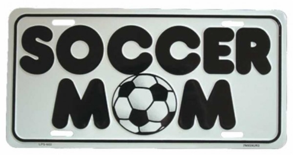 Blechschild Soccer Mom