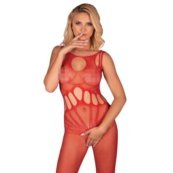 Bodystocking mit Cut-Outs rot